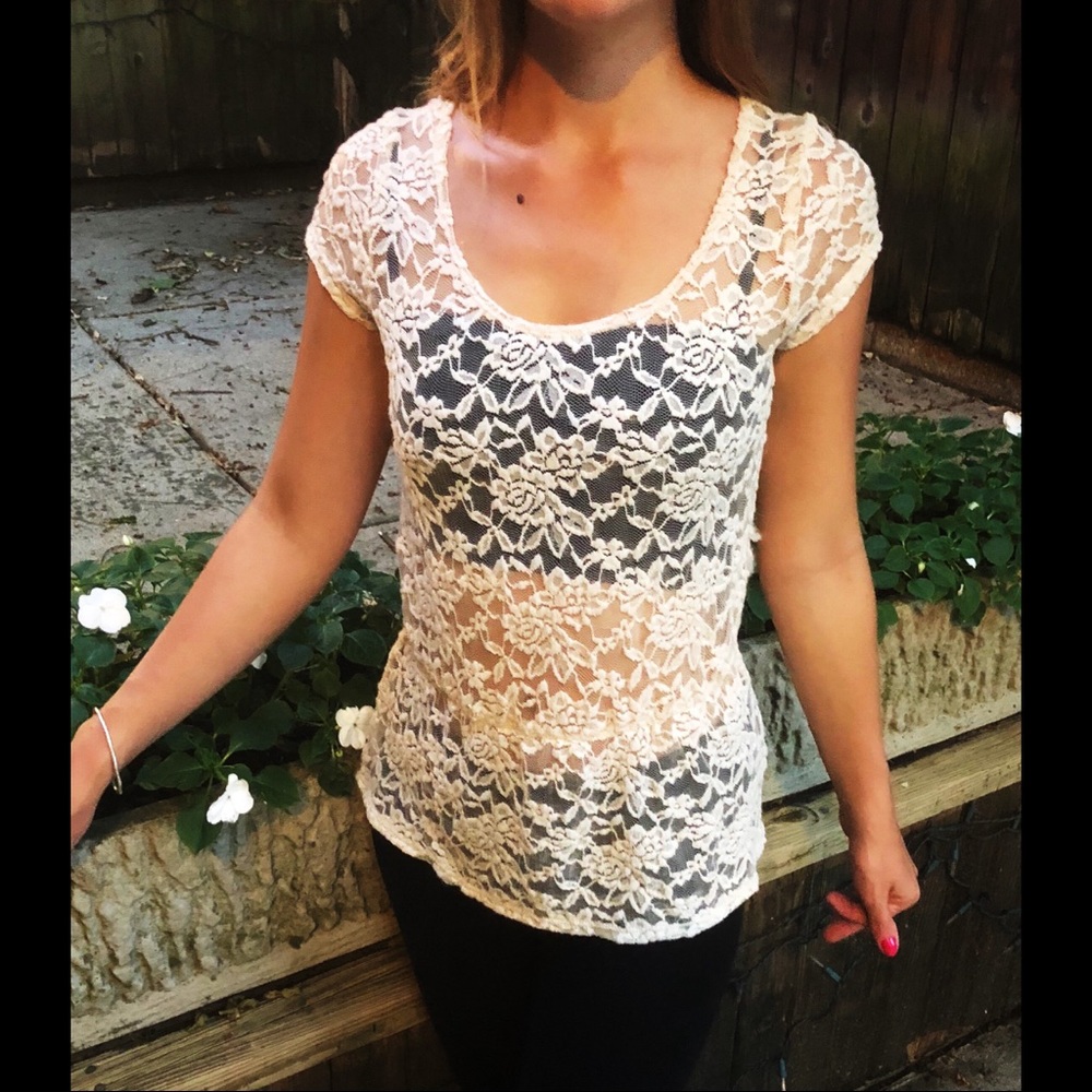 Sheer Lace Top